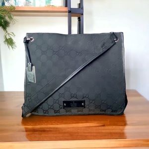 Gucci Black GG Crossbody